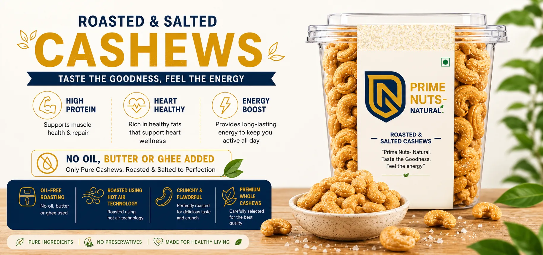 Healthy Living - Prime Nuts offer banner