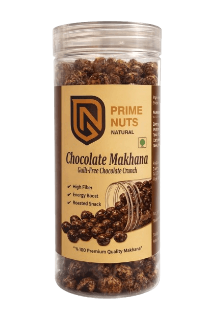 Chocolate Makhana 100g pack by Prime Nuts