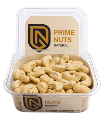 Classic Cashews 200g pack by Prime Nuts